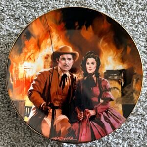 The Burning of Atlanta Plate Gone with the Wind Series W.L. George